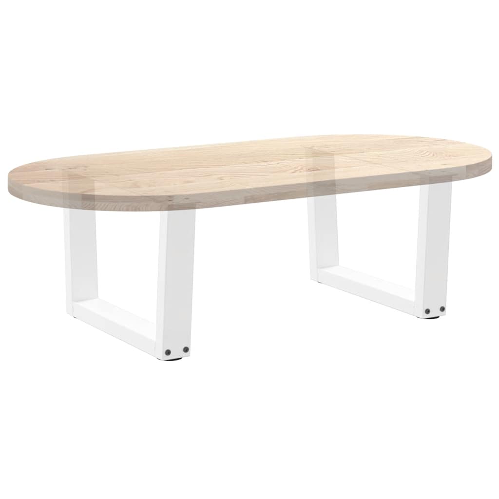 Pieds de table à manger forme V 2pcs blanc 50x(30-31,3)cm acier Pieds de table vidaXL