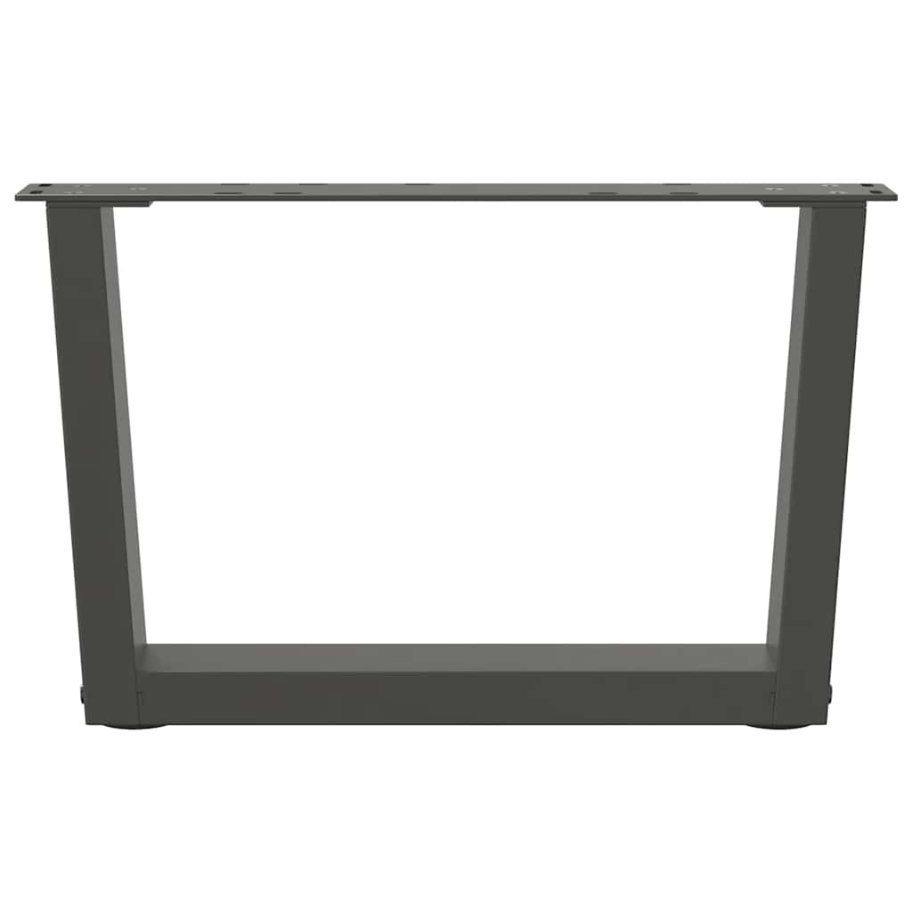 Pieds de table à manger forme V 2 pcs anthracite 50x(30-31,3)cm Pieds de table vidaXL