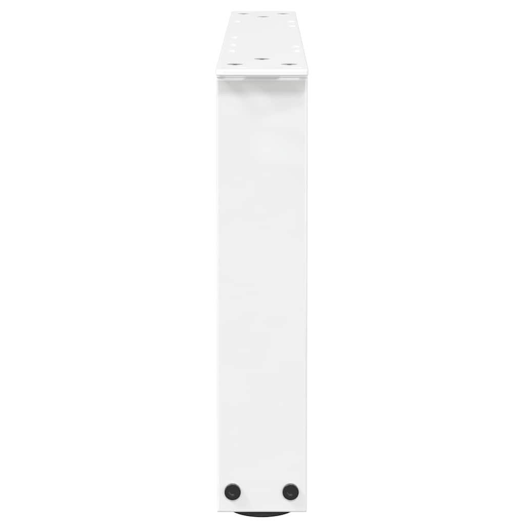 Pieds de table à manger forme V 2pcs blanc 60x(30-31,3)cm acier Pieds de table vidaXL