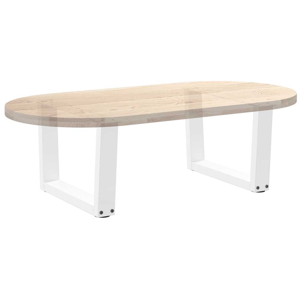 Pieds de table à manger forme V 2pcs blanc 60x(30-31,3)cm acier Pieds de table vidaXL