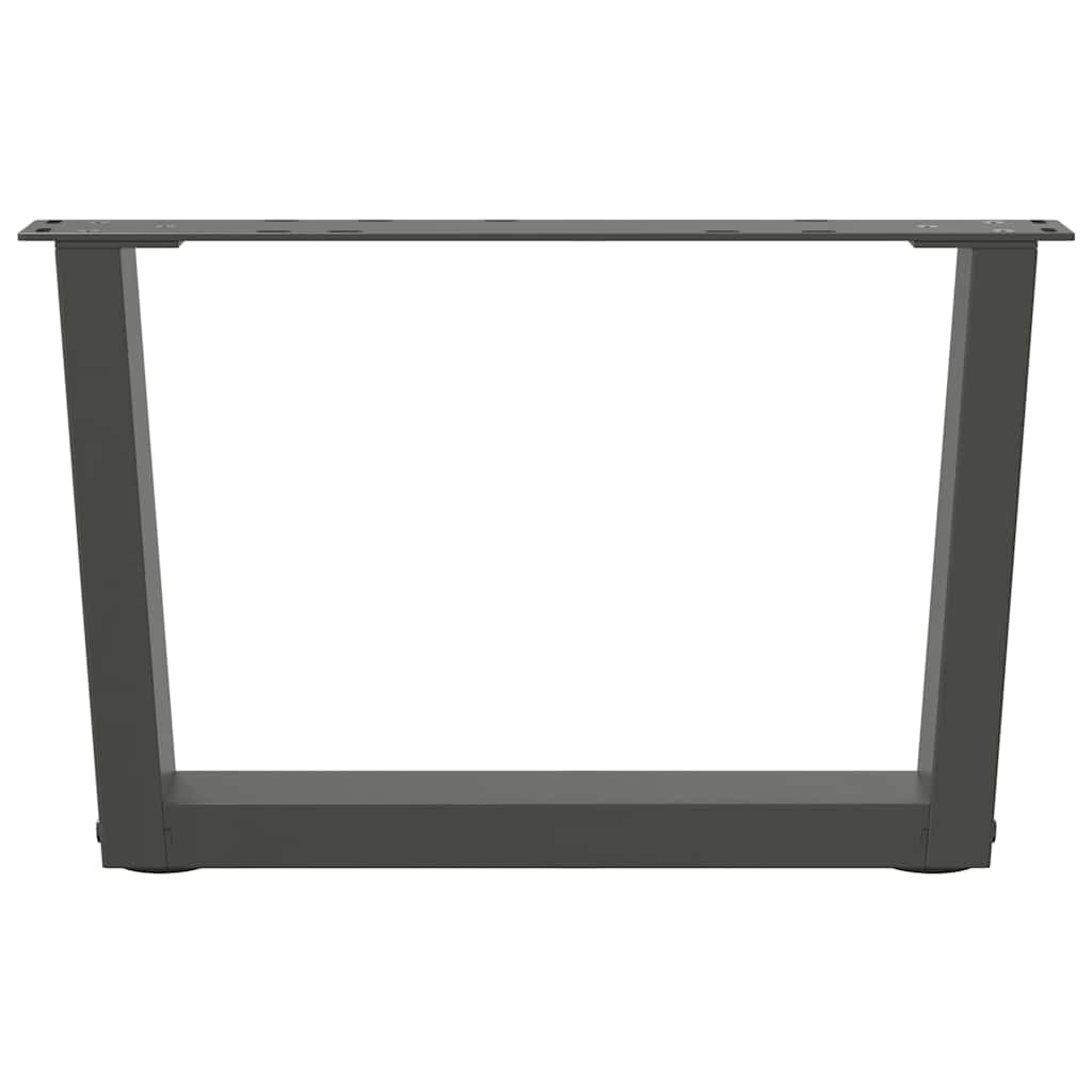 Pieds de table à manger forme V 2 pcs anthracite 60x(30-31,3)cm Pieds de table vidaXL