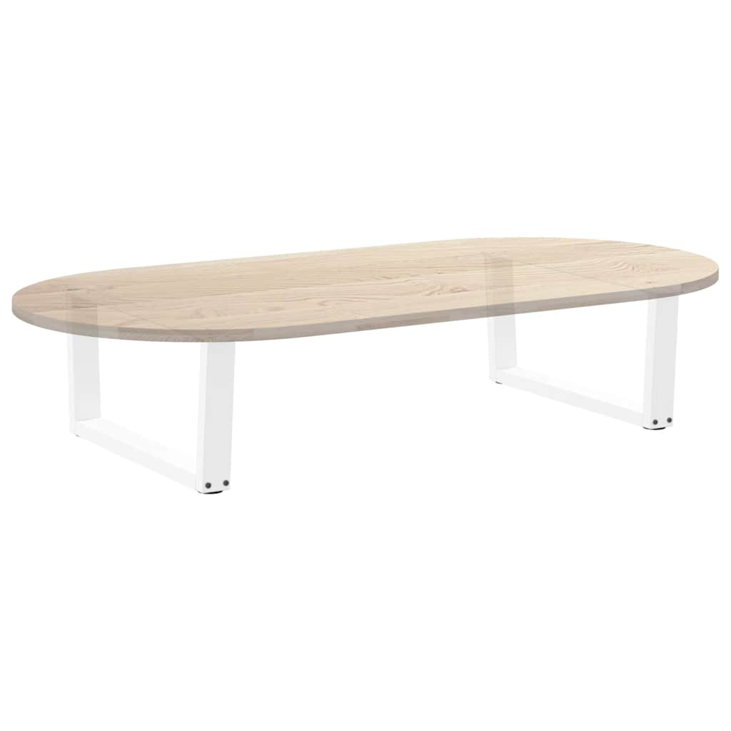 Pieds de table à manger forme V 2pcs blanc 70x(30-31,3)cm acier Pieds de table vidaXL