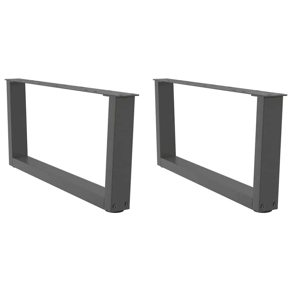 Pieds de table à manger forme V 2 pcs anthracite 70x(30-31,3)cm Pieds de table vidaXL