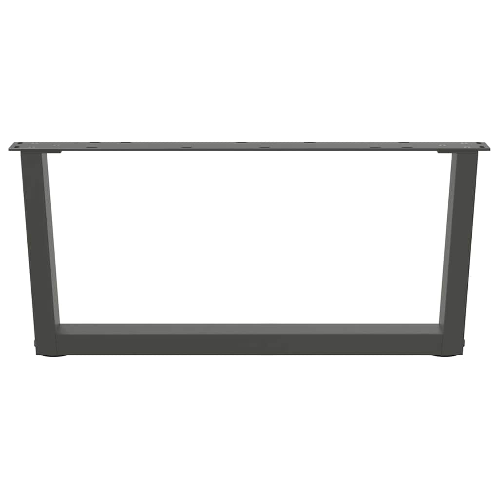 Pieds de table à manger forme V 2 pcs anthracite 70x(30-31,3)cm Pieds de table vidaXL