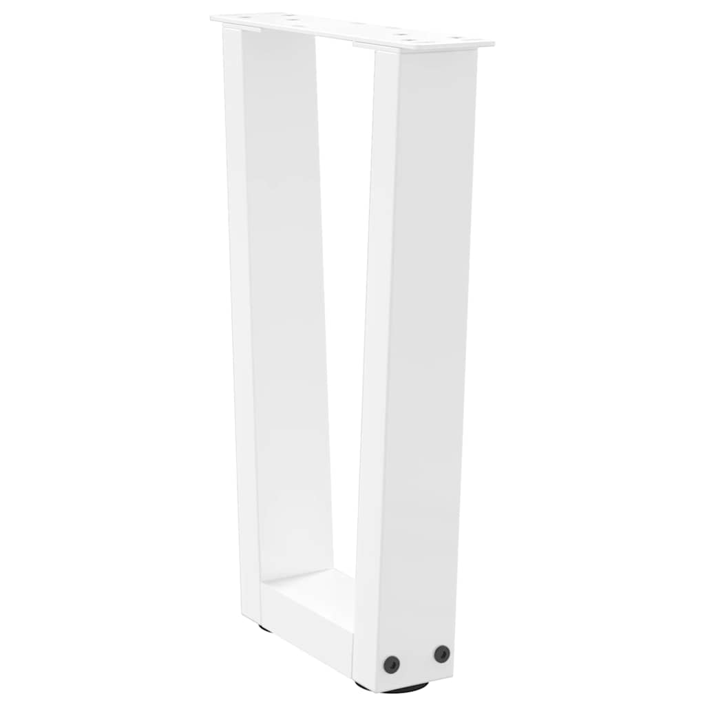 Pieds de table à manger forme de V 2 pcs blanc 28x(42-43,3) cm Pieds de table vidaXL