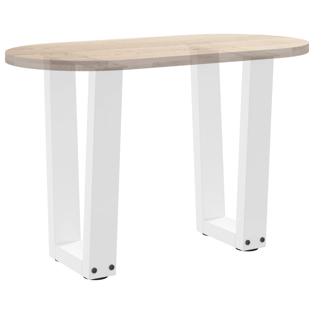 Pieds de table à manger forme de V 2 pcs blanc 28x(42-43,3) cm Pieds de table vidaXL