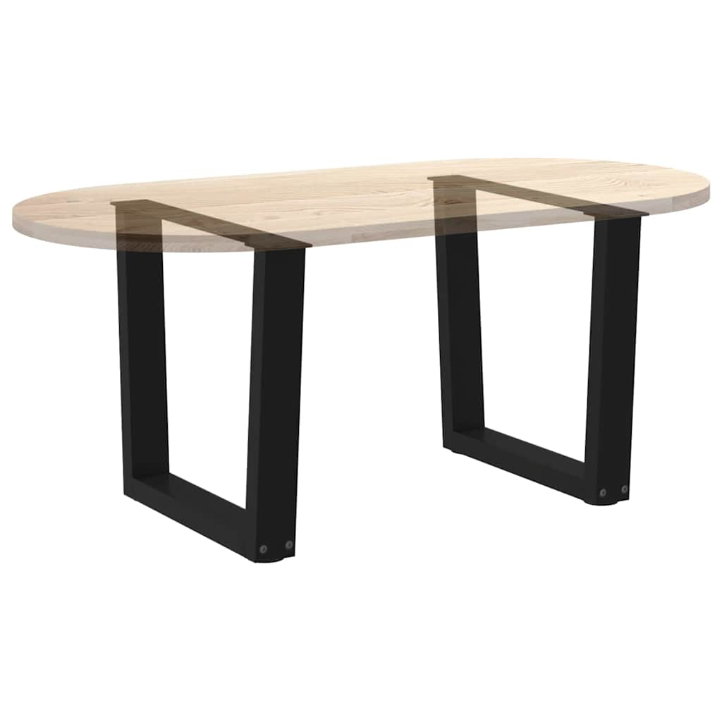 Pieds de table à manger forme V 2 pcs noir 50x(42-43,3)cm acier Pieds de table vidaXL