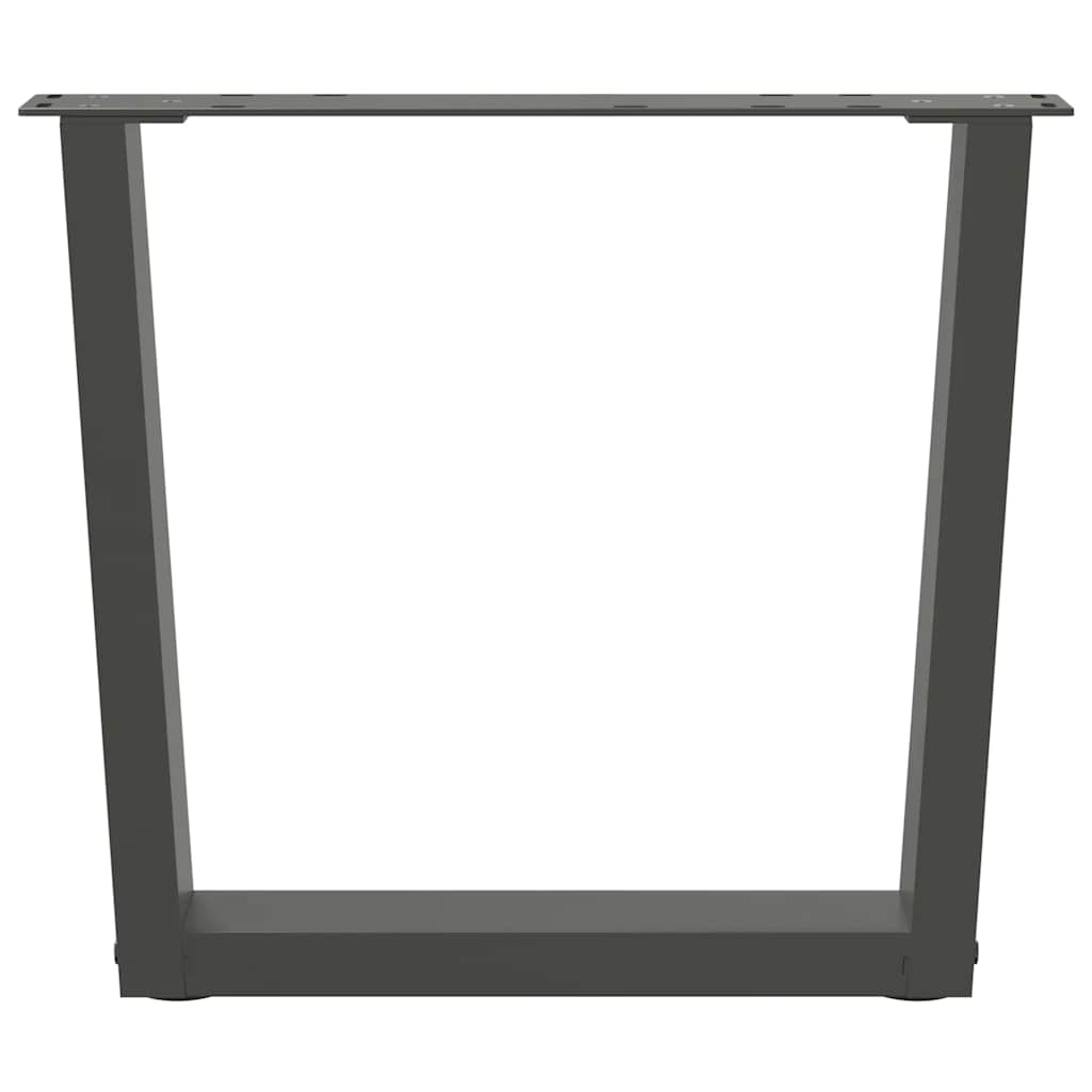 Pieds de table à manger en forme de V 2 pcs anthracite acier Pieds de table vidaXL