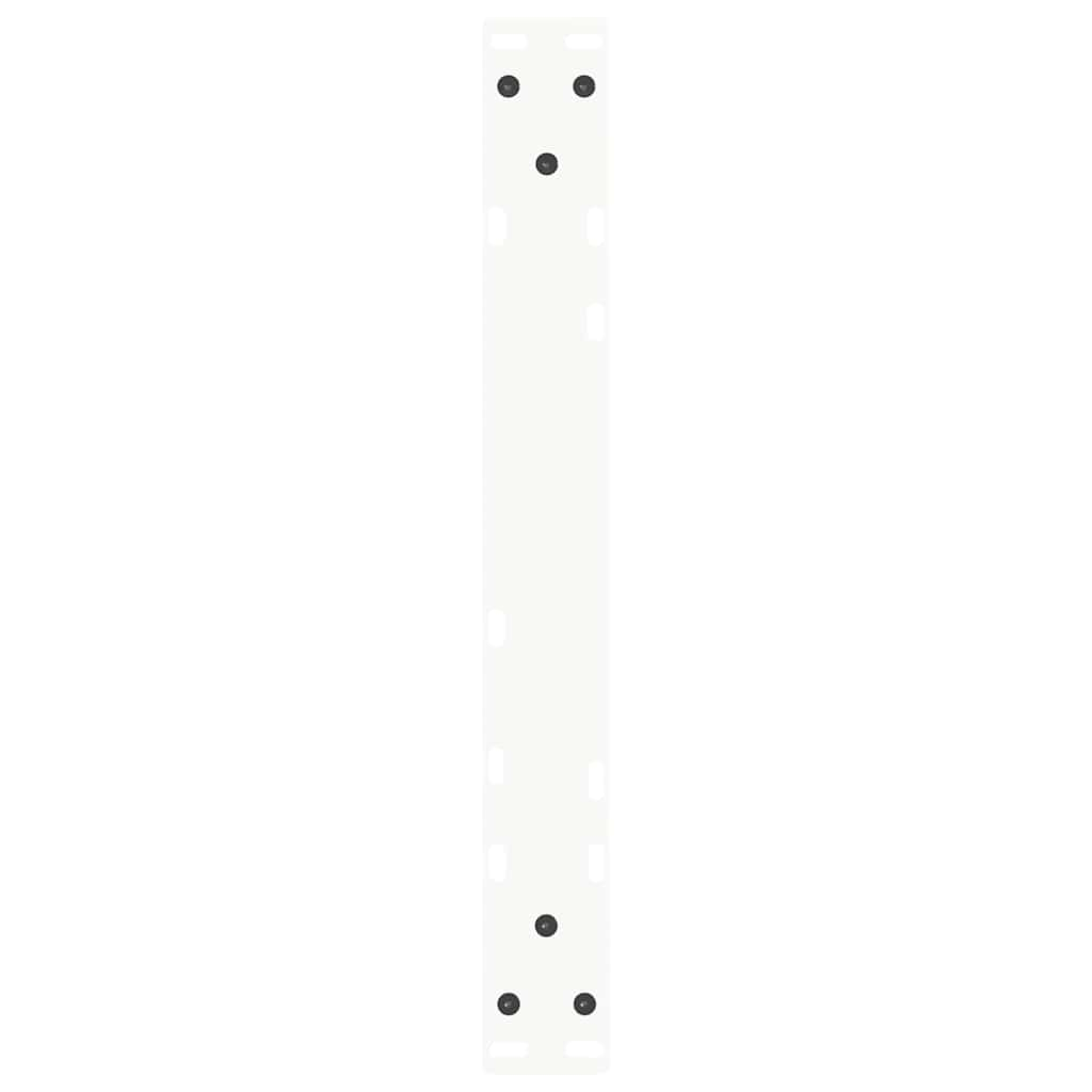 Pieds de table à manger forme V 2pcs blanc 60x(42-43,3)cm acier Pieds de table vidaXL