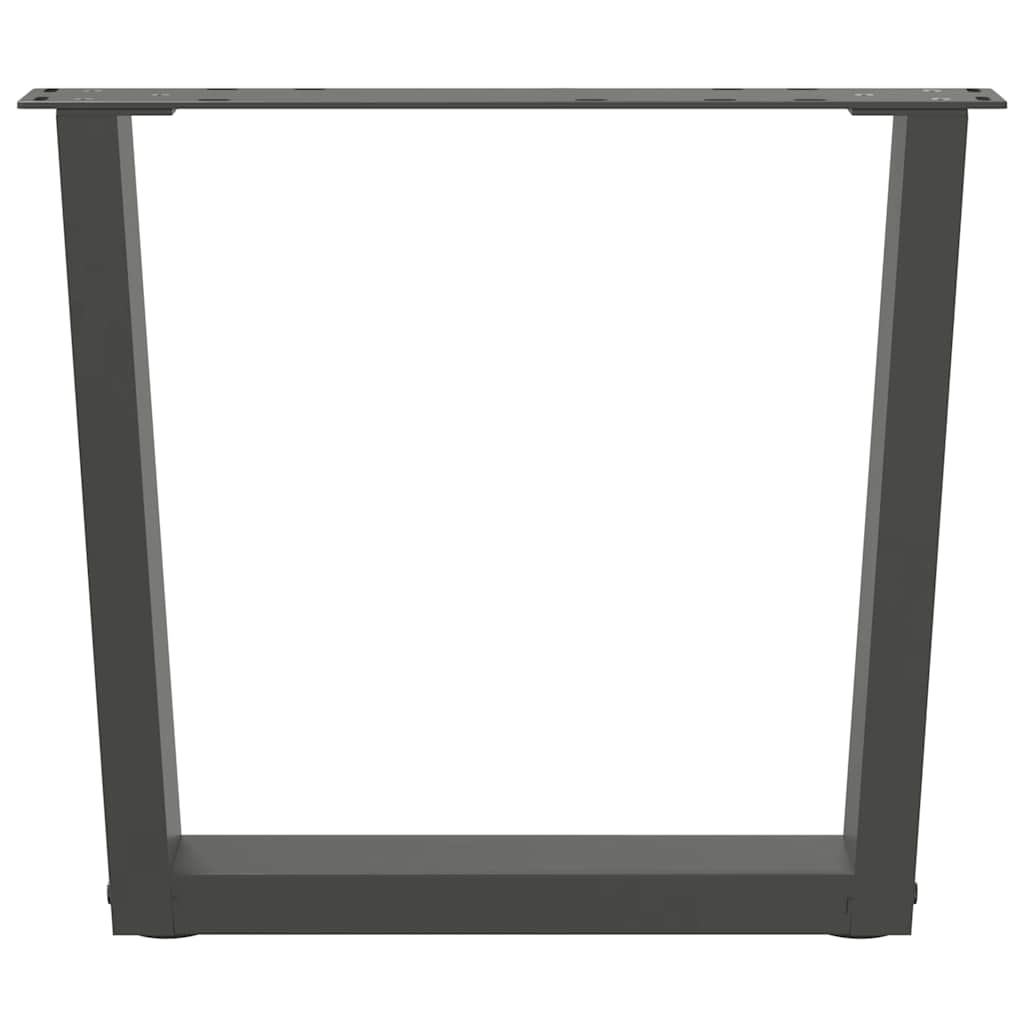 Pieds de table à manger en forme de V 2 pcs anthracite acier Pieds de table vidaXL