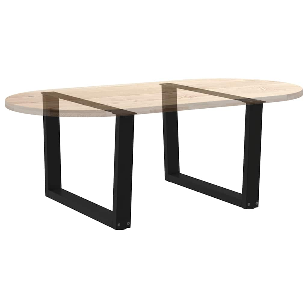 Pieds de table à manger forme V 2 pcs noir 70x(42-43,3)cm acier Pieds de table vidaXL