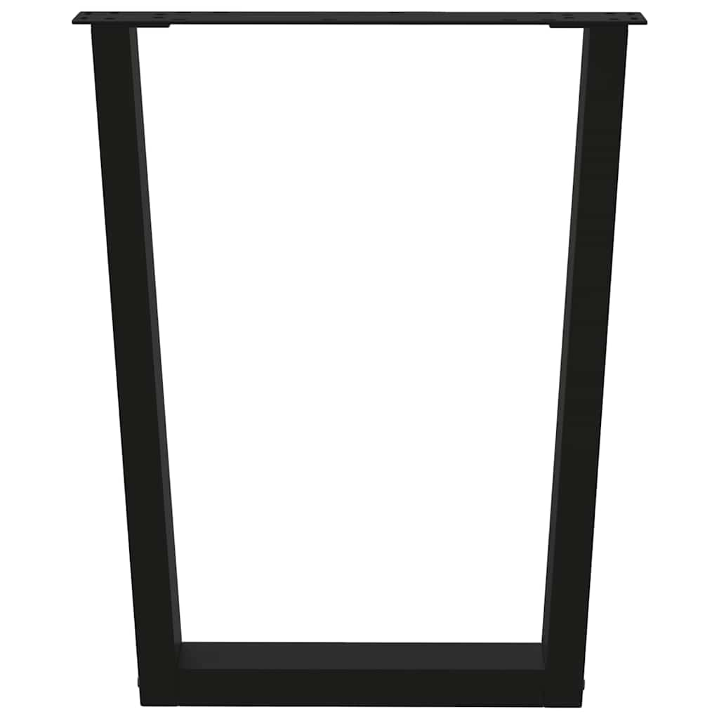 Pieds de table à manger forme de V 2 pcs noir 60x(72-73,3) cm Pieds de table vidaXL