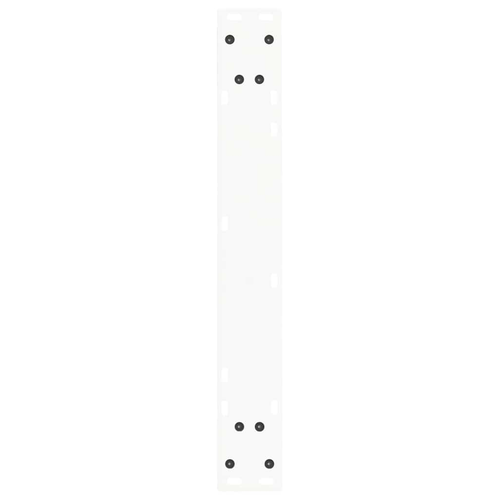 Pieds de table à manger forme V 2pcs blanc 60x(72-73,3)cm acier Pieds de table vidaXL