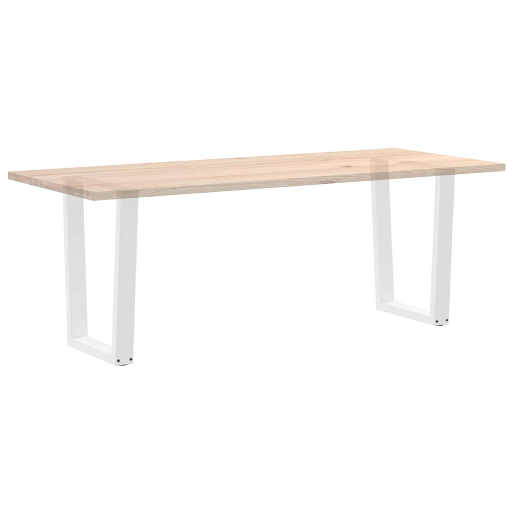 Pieds de table à manger forme V 2pcs blanc 60x(72-73,3)cm acier Pieds de table vidaXL