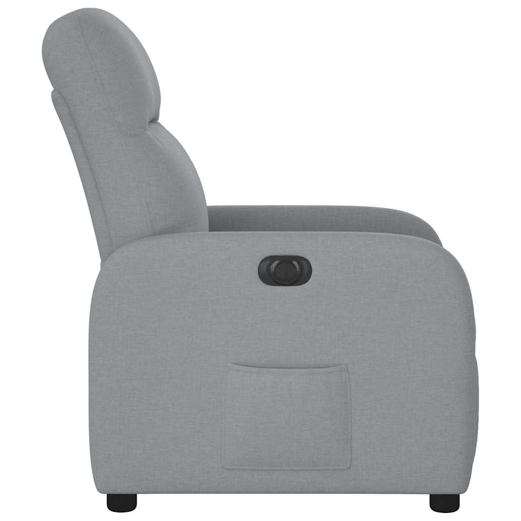 Fauteuil inclinable électrique Gris clair Tissu - Xios Store SNC