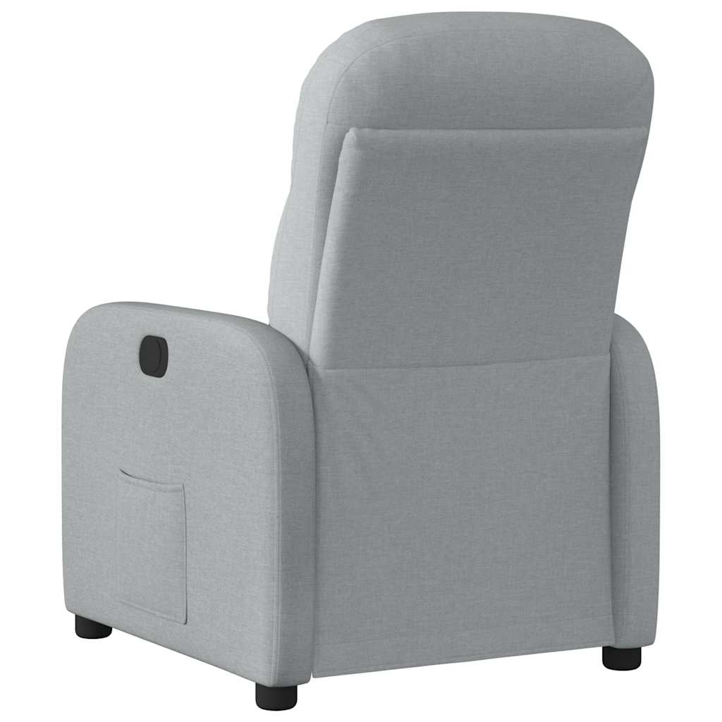 Fauteuil inclinable électrique Gris clair Tissu - Xios Store SNC