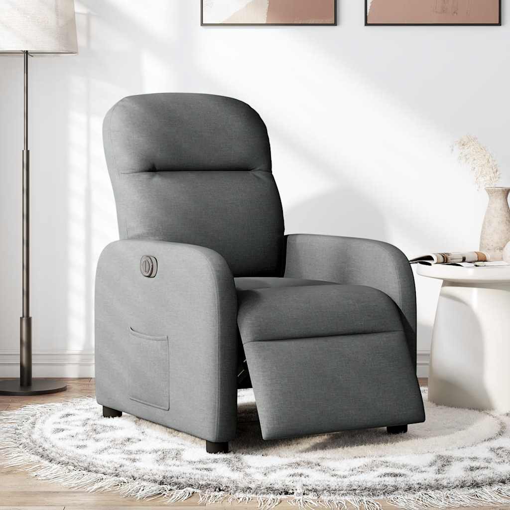 Fauteuil inclinable électrique Gris foncé Tissu - Xios Store SNC