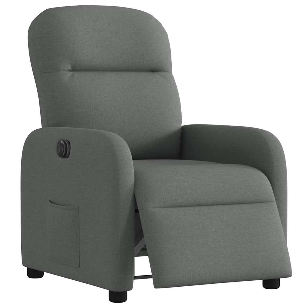 Fauteuil inclinable électrique Gris foncé Tissu - Xios Store SNC