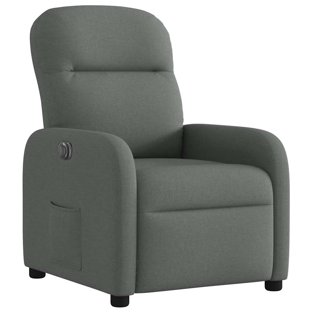 Fauteuil inclinable électrique Gris foncé Tissu - Xios Store SNC