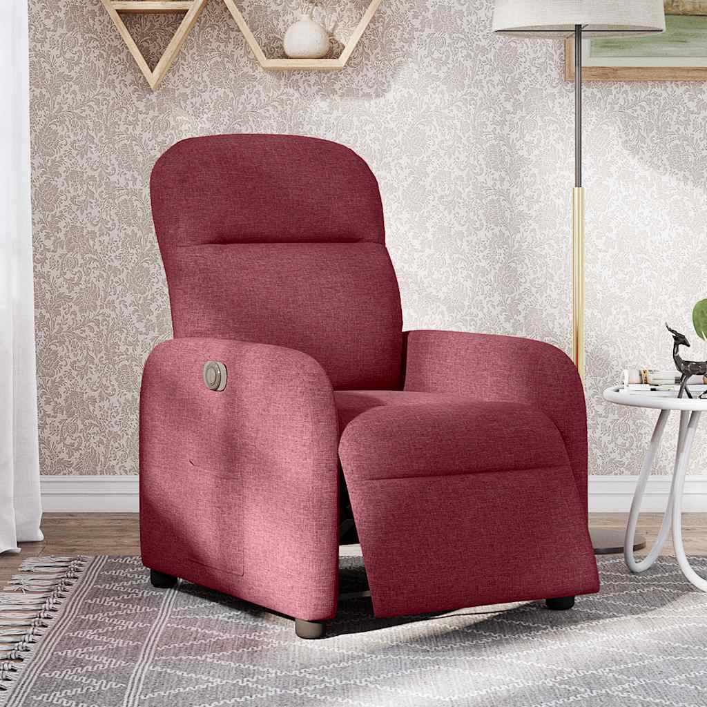 Fauteuil inclinable électrique Rouge bordeaux Tissu - Xios Store SNC