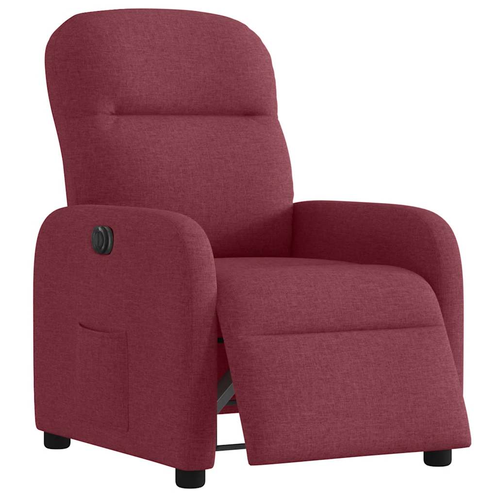 Fauteuil inclinable électrique Rouge bordeaux Tissu - Xios Store SNC