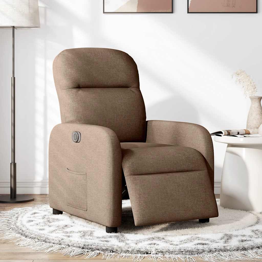 Fauteuil inclinable électrique Marron Tissu - Xios Store SNC