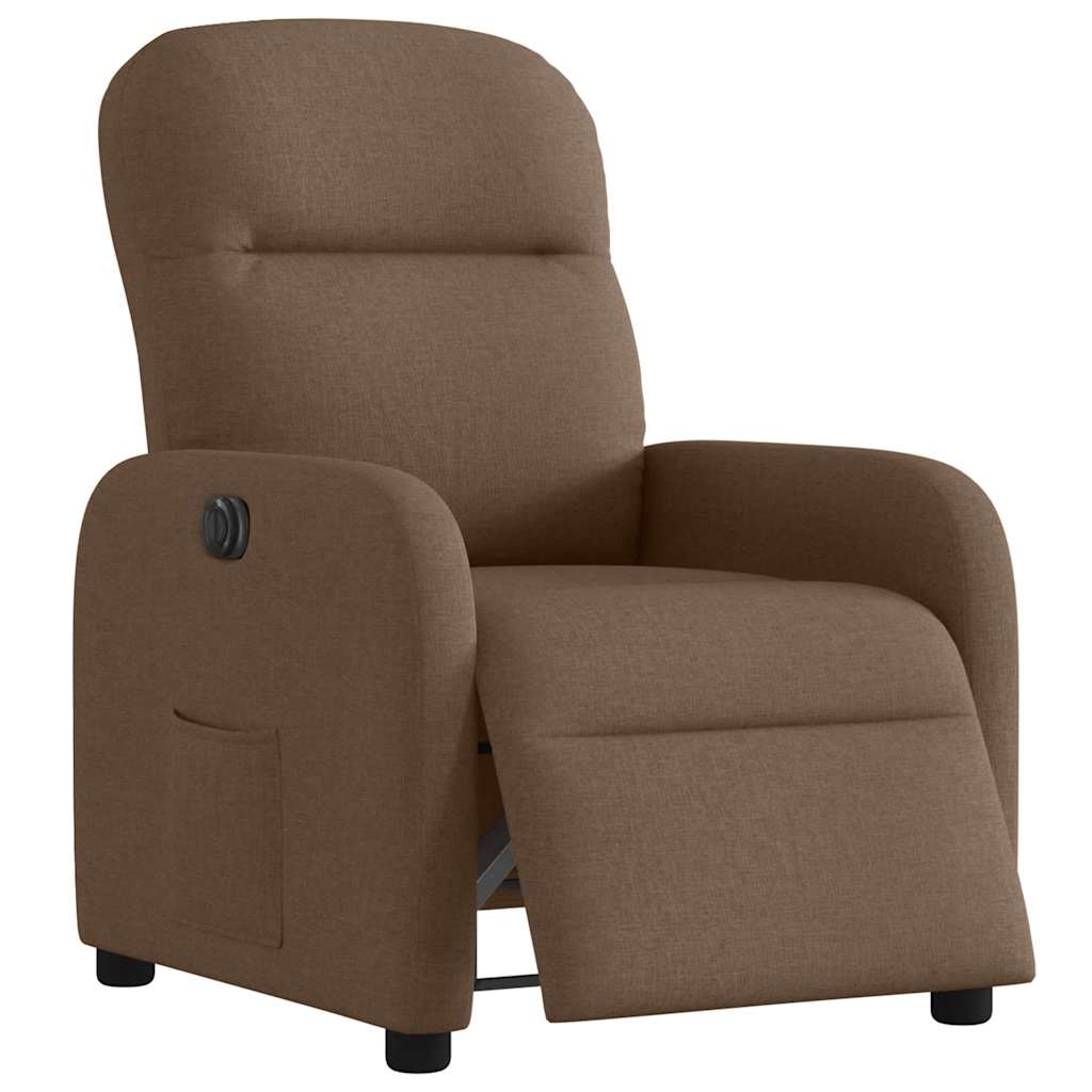 Fauteuil inclinable électrique Marron Tissu - Xios Store SNC