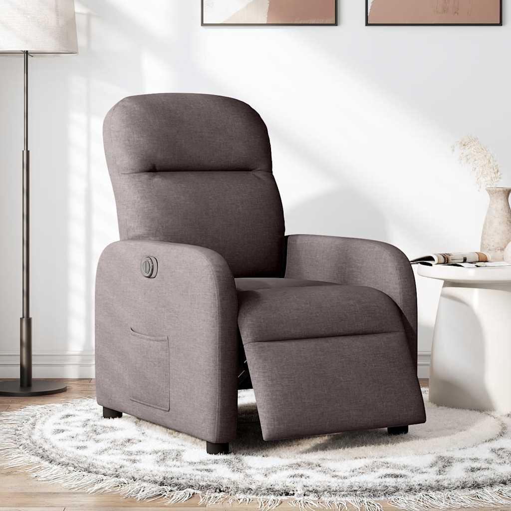 Fauteuil inclinable électrique Marron foncé Tissu - Xios Store SNC