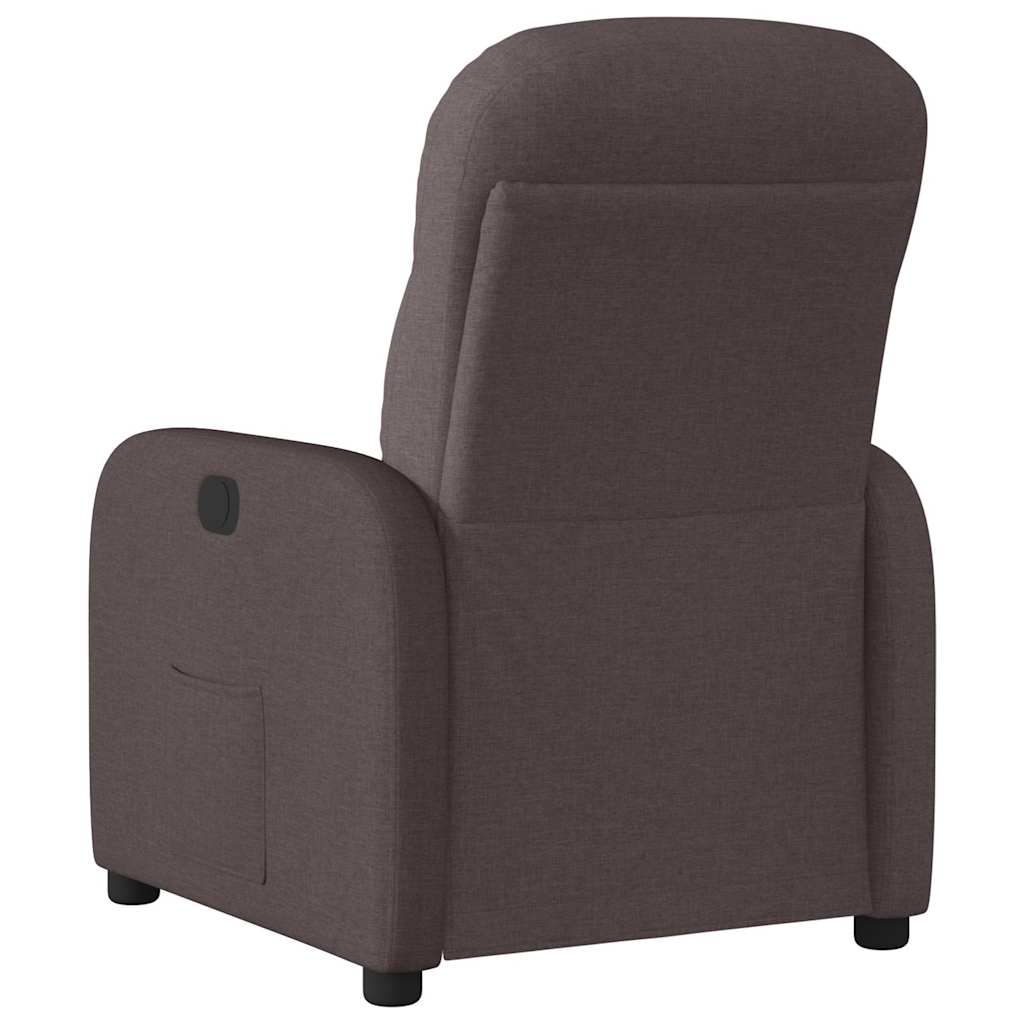 Fauteuil inclinable électrique Marron foncé Tissu - Xios Store SNC