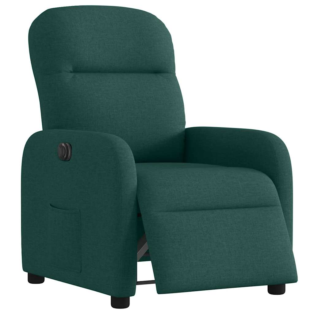 Fauteuil inclinable électrique Vert foncé Tissu - Xios Store SNC