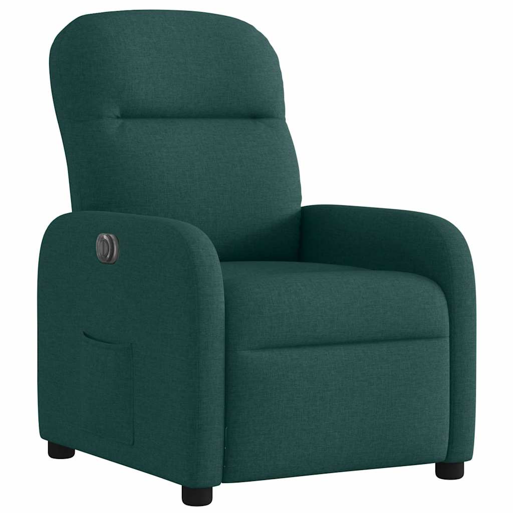 Fauteuil inclinable électrique Vert foncé Tissu - Xios Store SNC