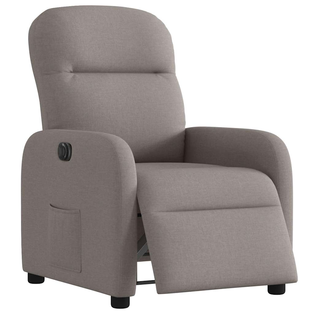 Fauteuil inclinable électrique Taupe Tissu - Xios Store SNC