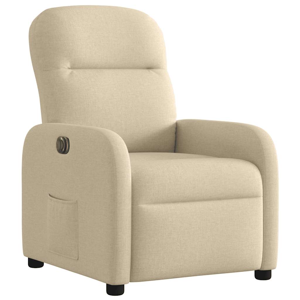 Fauteuil inclinable électrique Crème Tissu - Xios Store SNC