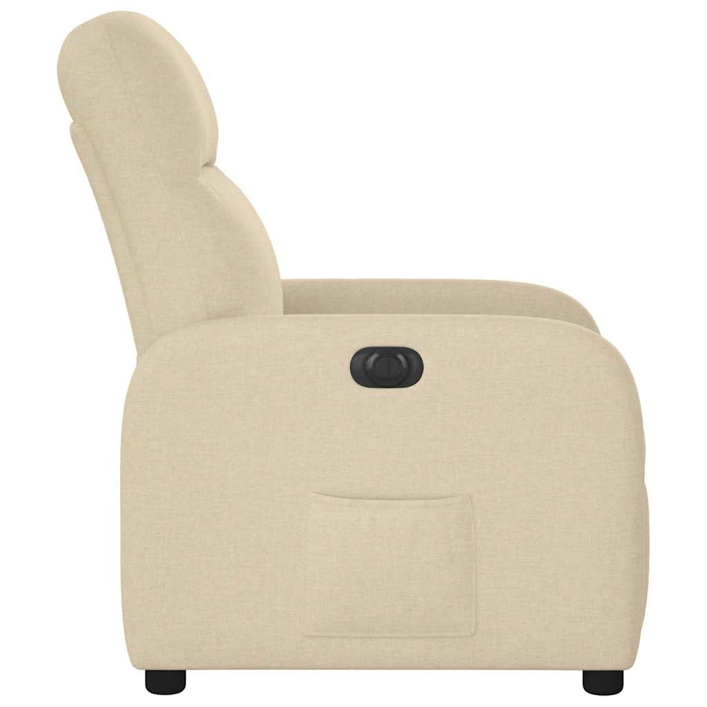 Fauteuil inclinable électrique Crème Tissu - Xios Store SNC