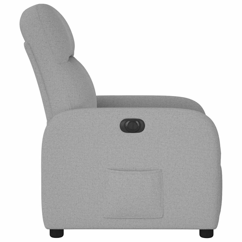 Fauteuil inclinable électrique gris nuage tissu - Xios Store SNC