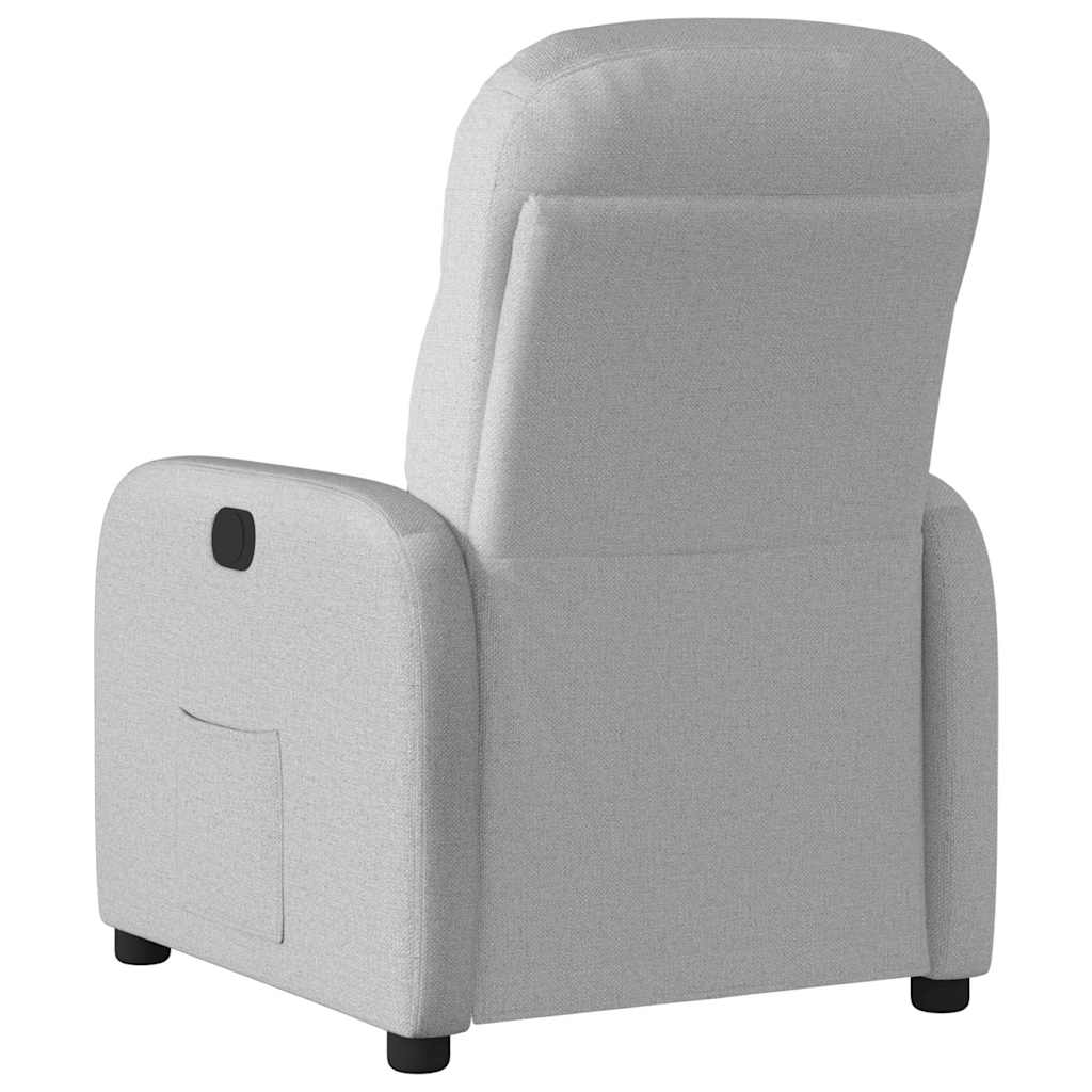 Fauteuil inclinable électrique gris nuage tissu - Xios Store SNC