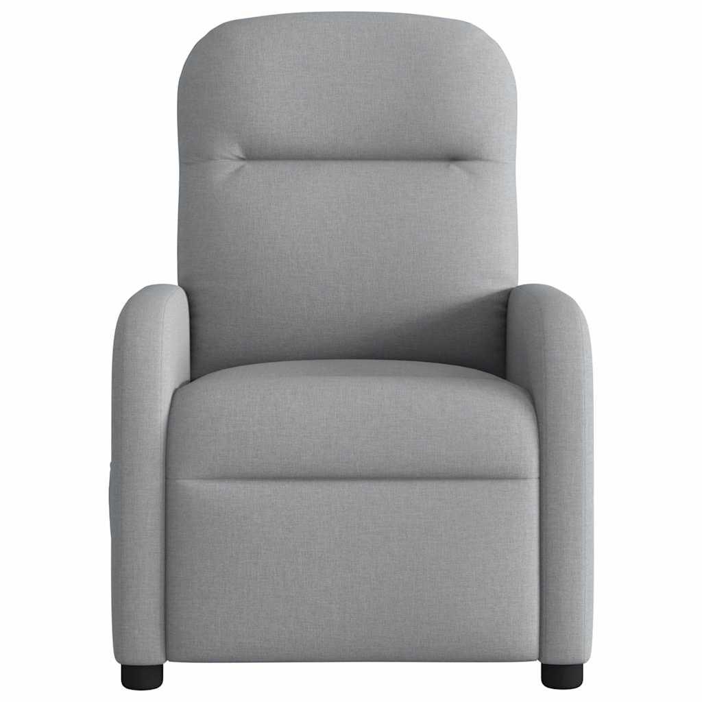 Fauteuil de massage inclinable électrique gris clair tissu - Xios Store SNC