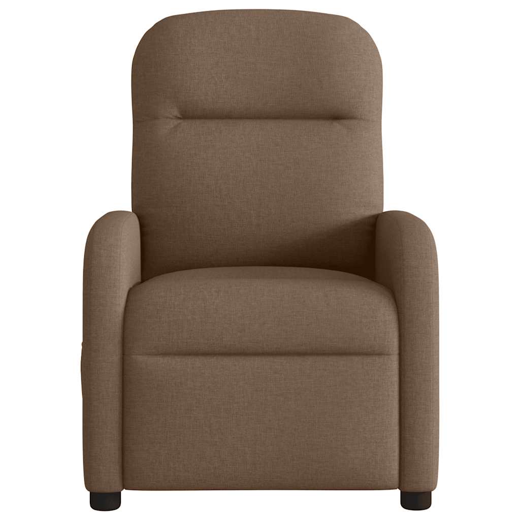 Fauteuil inclinable de massage électrique marron tissu - Xios Store SNC