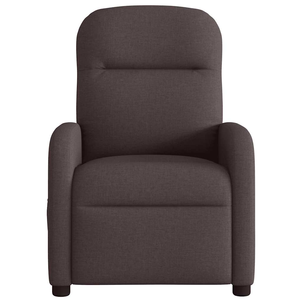 Fauteuil de massage inclinable électrique Marron foncé Tissu - Xios Store SNC