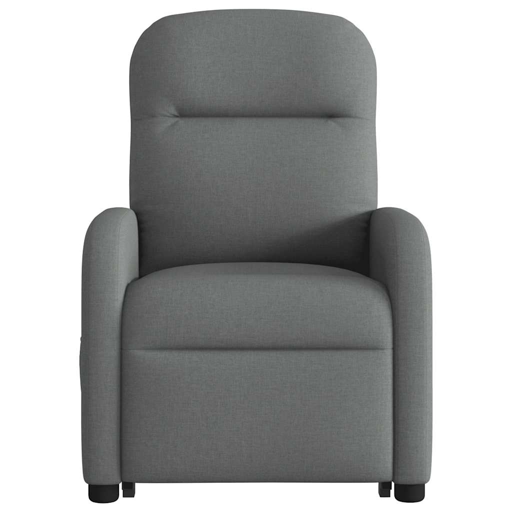 Fauteuil inclinable Gris foncé Tissu Fauteuils vidaXL   