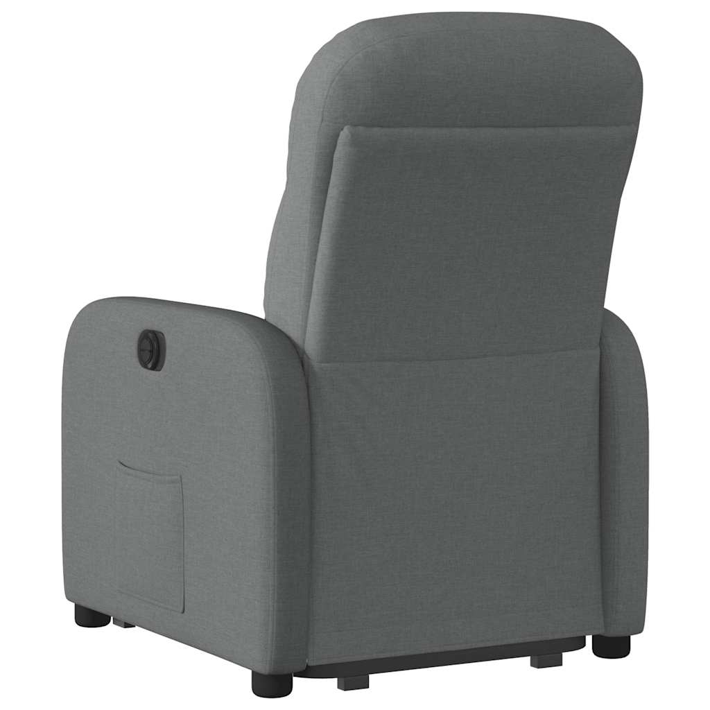 Fauteuil inclinable Gris foncé Tissu Fauteuils vidaXL   