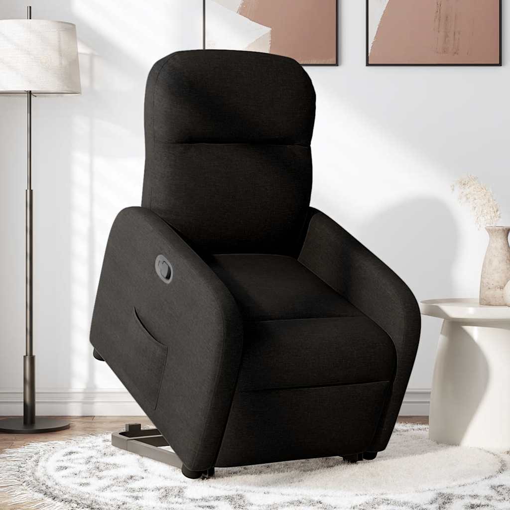 Fauteuil inclinable noir tissu Fauteuils vidaXL   