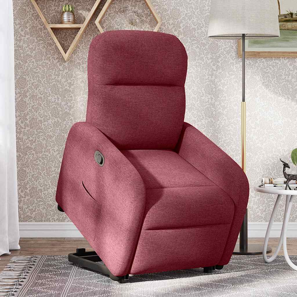 Fauteuil inclinable rouge bordeaux tissu Fauteuils vidaXL   