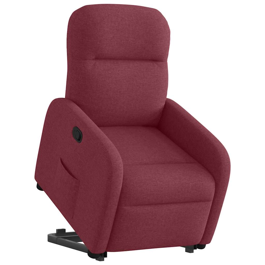 Fauteuil inclinable rouge bordeaux tissu Fauteuils vidaXL   