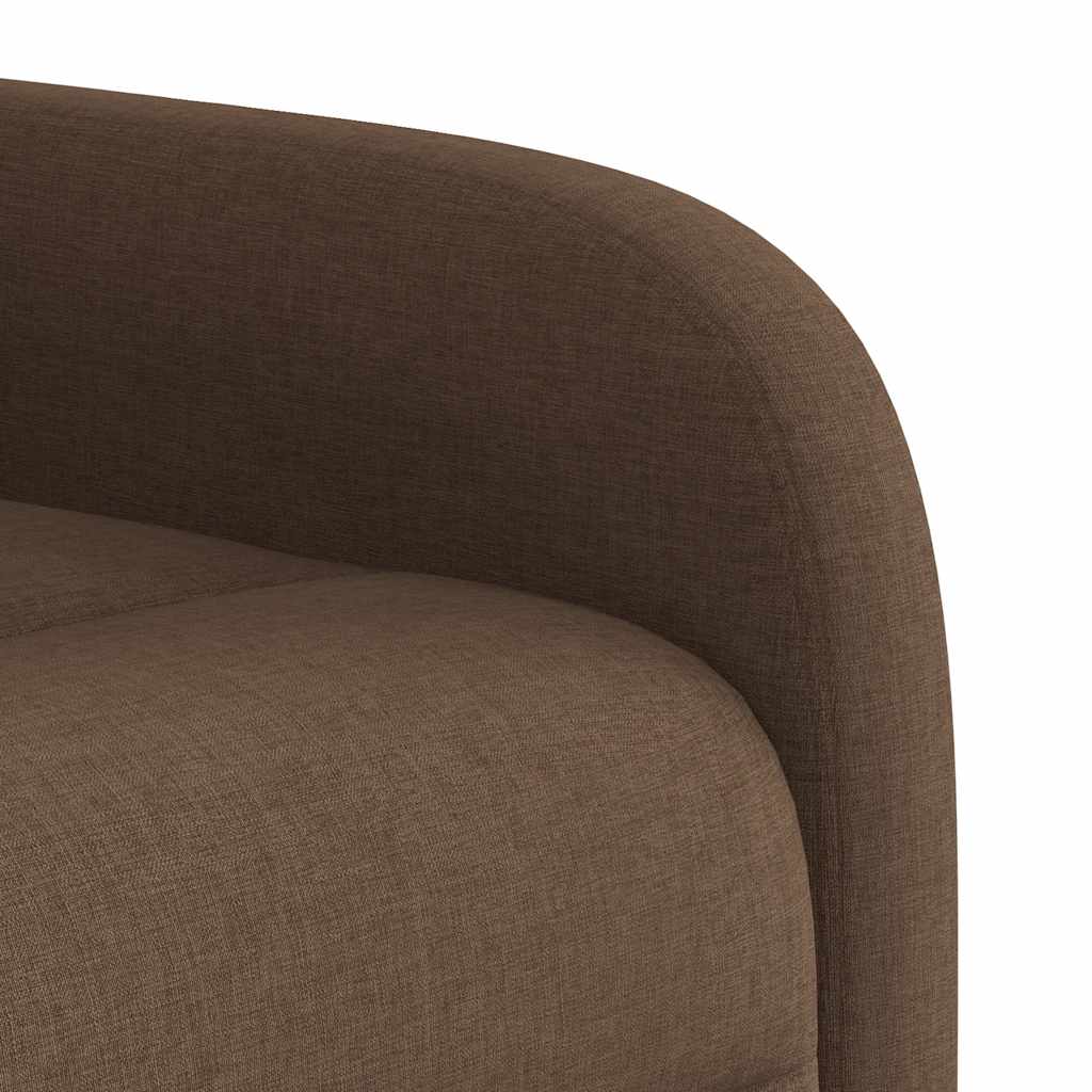 Fauteuil inclinable Marron Tissu Fauteuils vidaXL   