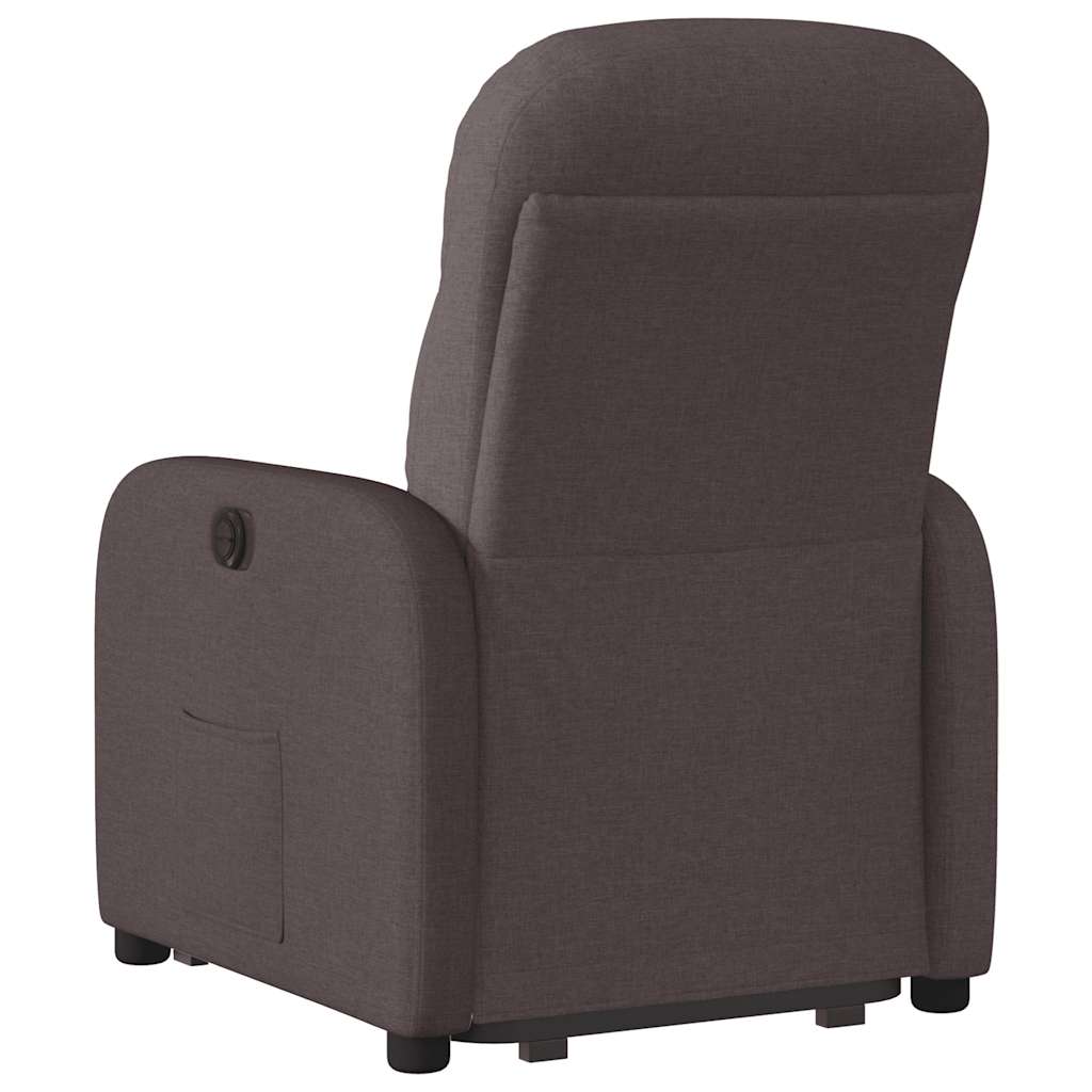 Fauteuil inclinable marron foncé tissu Fauteuils vidaXL   