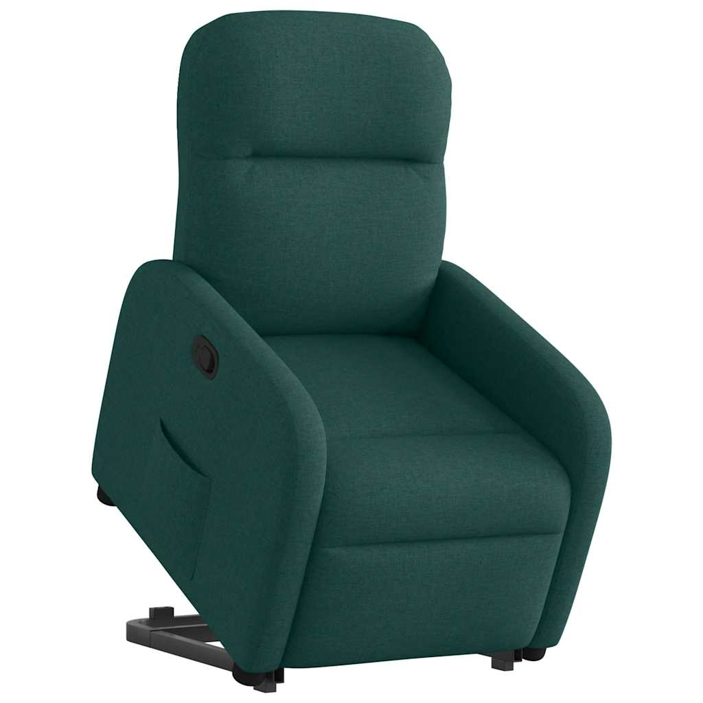 Fauteuil inclinable vert foncé tissu Fauteuils vidaXL   