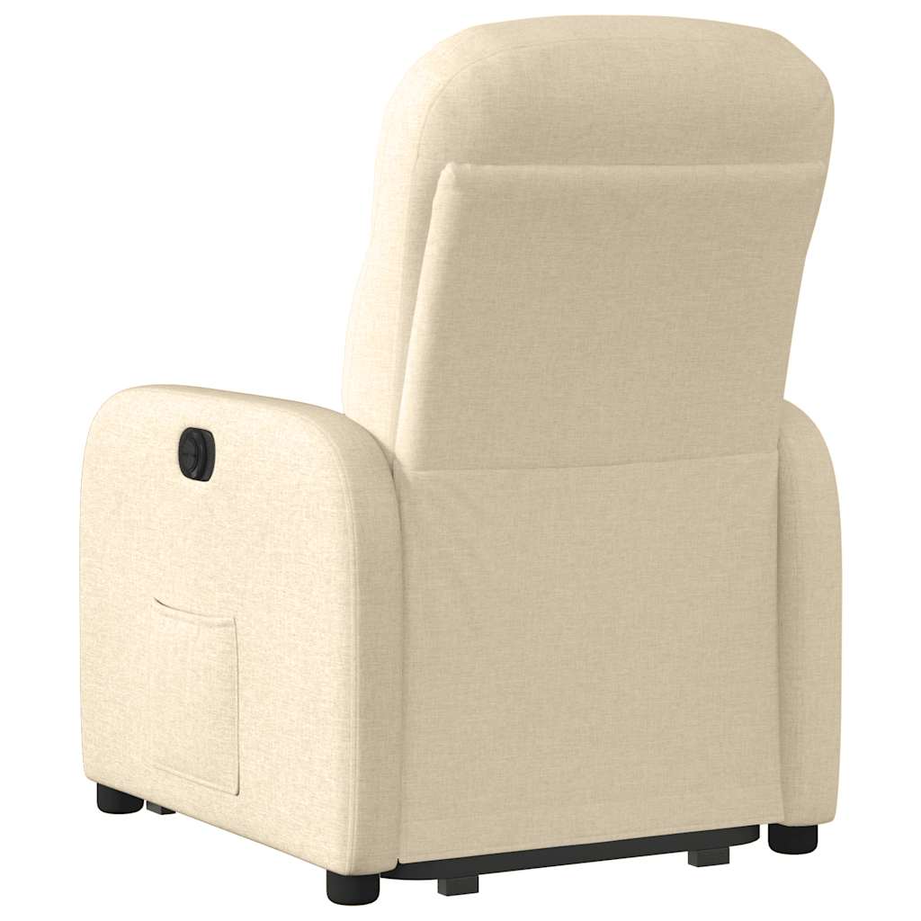 Fauteuil inclinable Crème Tissu Fauteuils vidaXL   