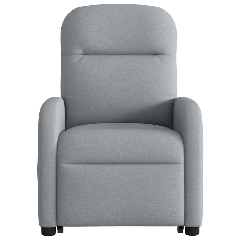 Fauteuil de massage inclinable Gris clair Tissu Fauteuils vidaXL   