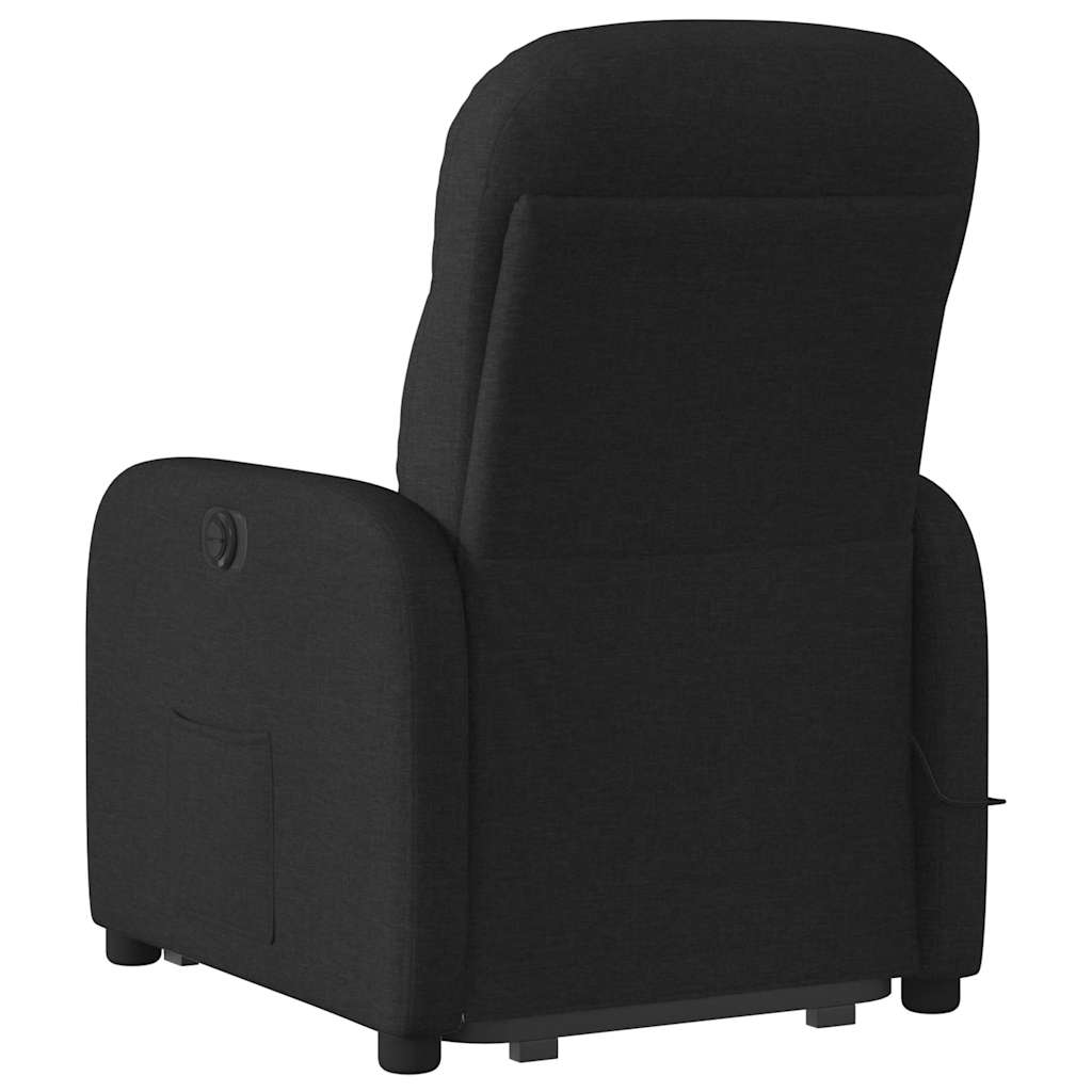 Fauteuil de massage inclinable Noir Tissu Fauteuils vidaXL   